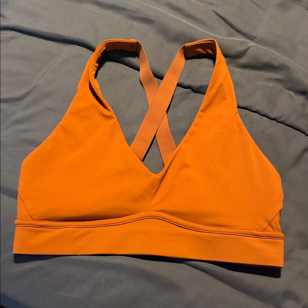 Fabletics Vibrant Orange Sports Bra - Picture 2 of 2